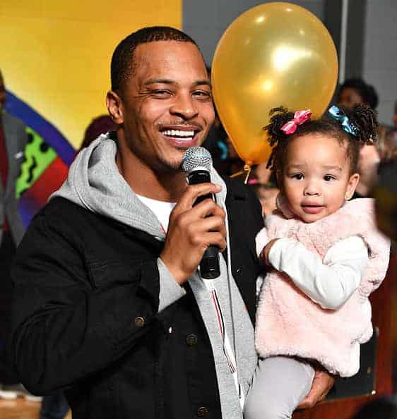  Rapper/actor T.I. and his daughter Heiress Diana Harris attend Tip "T.I." Harris' 13th annual Thanksgiving Turkey Giveaway at A