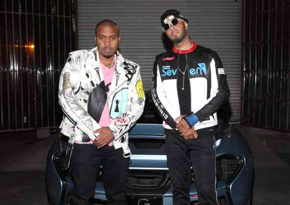 Swizz Beatz and Nas wearing multiple colors