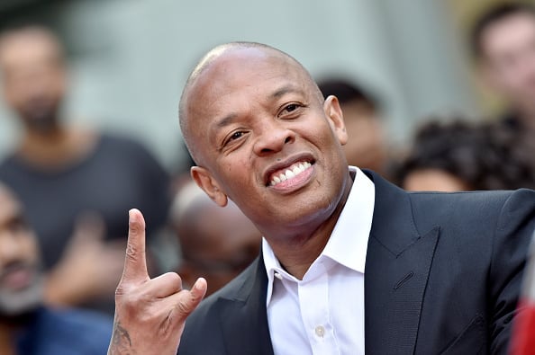 Dr. Dre attends the Hand and Footprint Ceremony honoring Quincy Jones at TCL Chinese Theatre IMAX on November 27