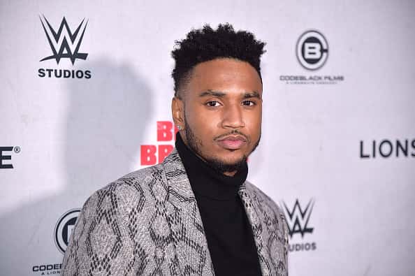 Trey Songz attends the "Blood Brother" New York Screening at Regal Battery Park 11 on November 29
