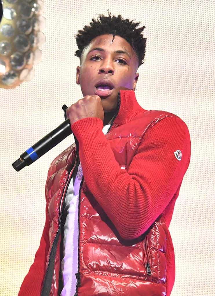 Rapper NBA YoungBoy performs onstage during Lil Baby & Friends concert to promote the new release of Lil Baby's new album 'Stree