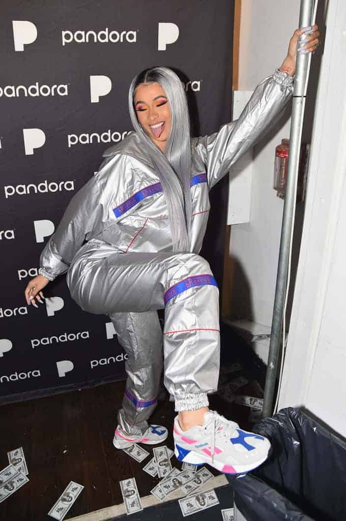 Cardi B poses backstage at Pandora Presents Beyond 2018 on November 13