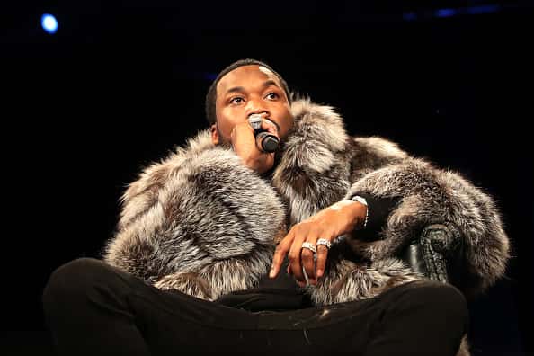 Meek Mill on stage.