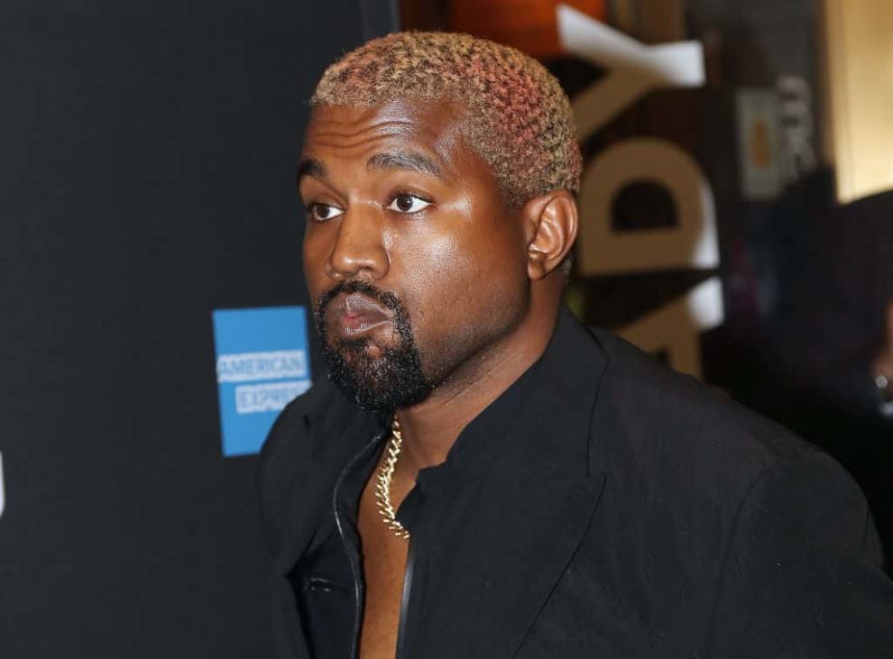 Kanye West looking side ways