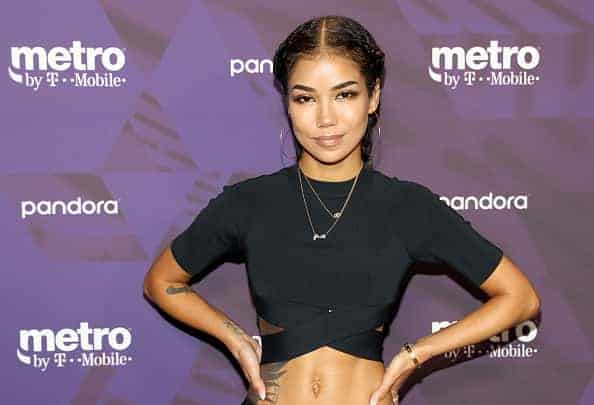 Jhene Aiko attends Metro By T-Mobile Presents: Live In LA Powered By Pandora Featuring Cardi B And Jhené Aiko at Academy Nightcl