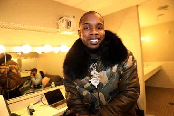 Tory Lanez backstage at HOT97 HOT For The Holidays at Kings Theatre on December 13