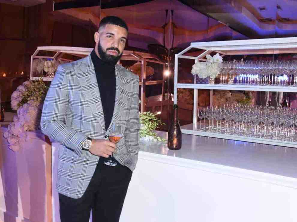 Drake attends The Mod Sèlection Champagne New Years Party Hosted By Drake And John Terzian at Delilah on December 31