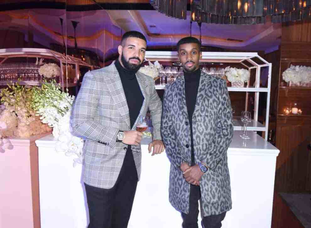 Drake and Future the Prince wearing suits