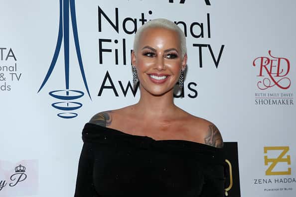 Amber Rose attends the National Film and Television Awards Ceremony at Globe Theatre on December 05
