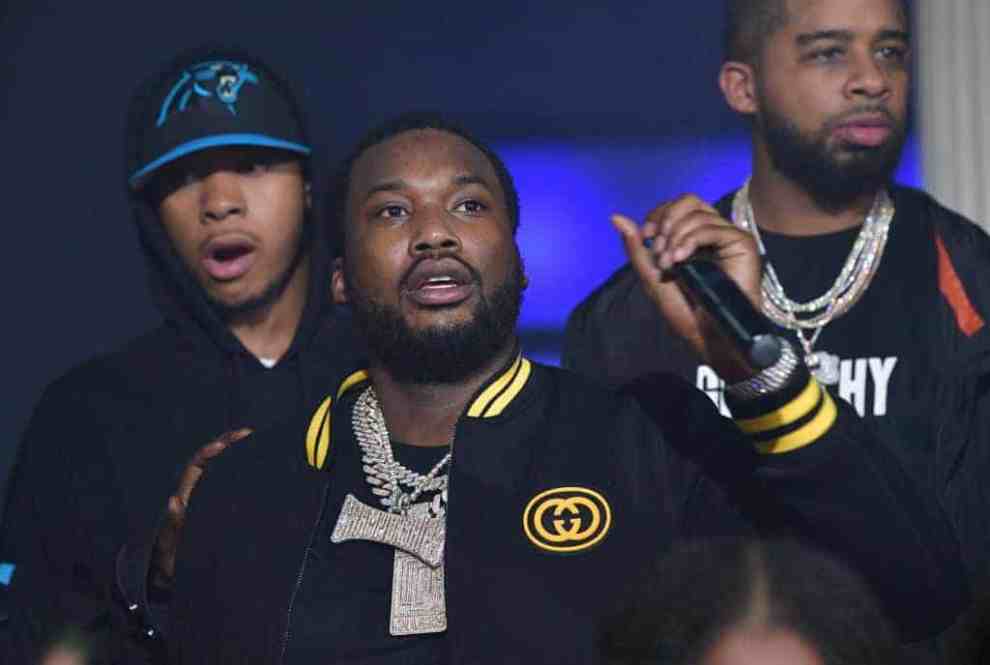 Rapper Meek Mill attends Meek Mill 'Championships' album release party at Mansion Elan on December 15