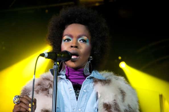 Singer Lauryn Hill performs at the EXPRESS Rocks Hosted By Skullcandy And Vevo At Harry O's Featuring Lauryn Hill on January 26