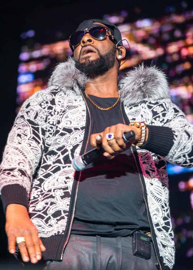 R. Kelly performs at Little Caesars Arena on February 21