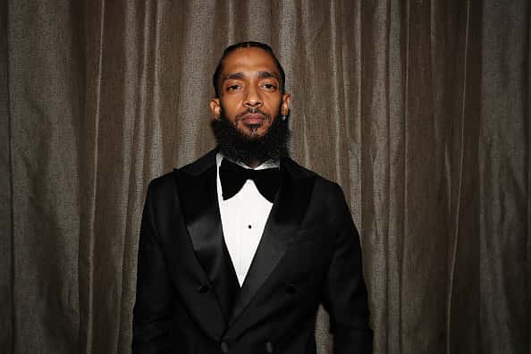 Nipsey Hussle attends Nipsey Hussle Grammy Celebration at The Peppermint Club on February 8