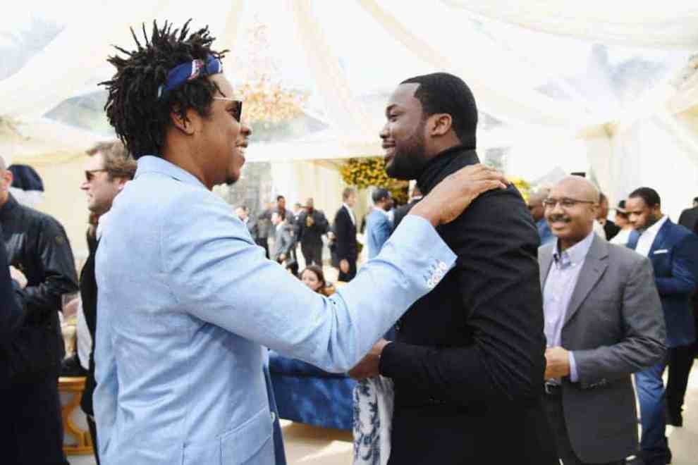 Jay-Z and Meek Mill attend 2019 Roc Nation THE BRUNCH on February 9