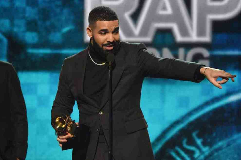 Drake accepts the Best Rap Song award for 'God's Plan' onstage backstage during the 61st Annual GRAMMY Awards at Staples Center