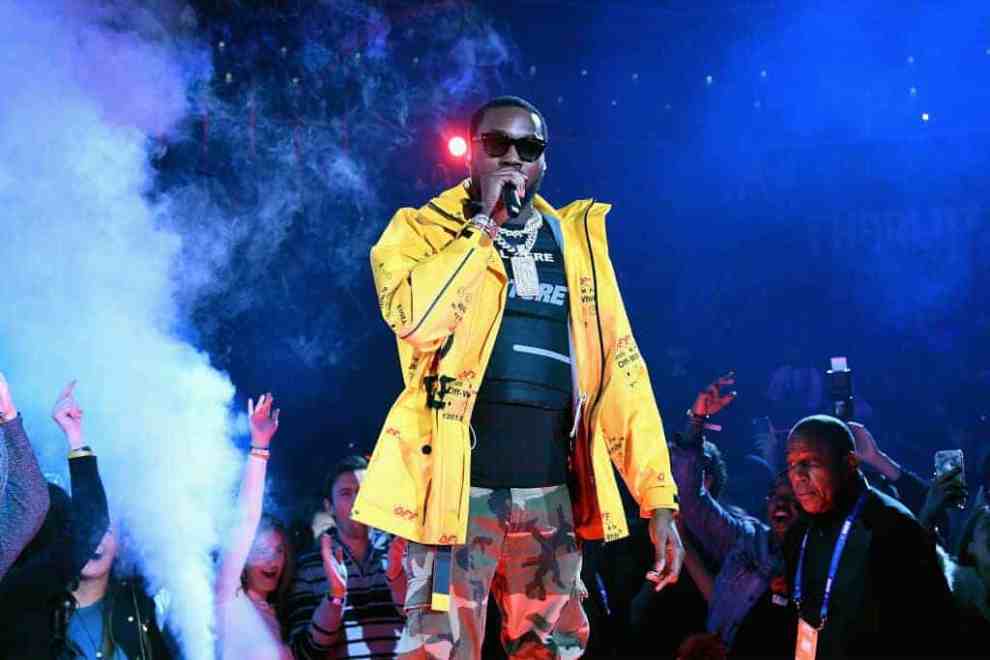 Meek Mill performing at 2019 NBA All Star Game