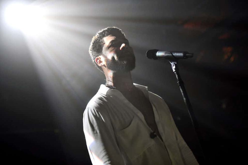 FEBRUARY 02: Singer Jussie Smollett performs onstage at Troubadour on February 02