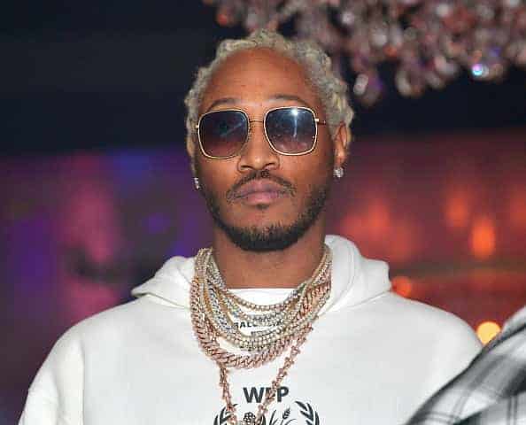 Rapper Future attends Gunna "Drip or Drown 2" album release party at Compound on February 24