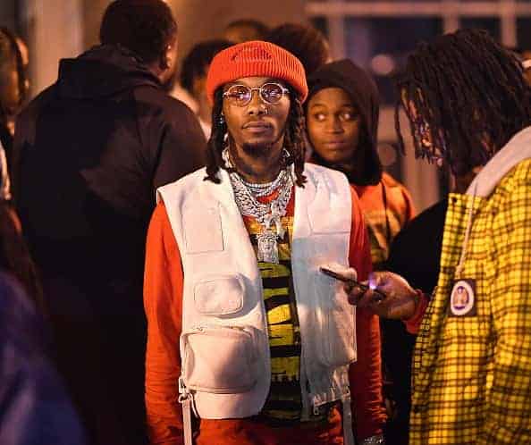Rapper Offset of the Migos attends Offset's "Father of 4" album release party at Oak Atlanta on February 22