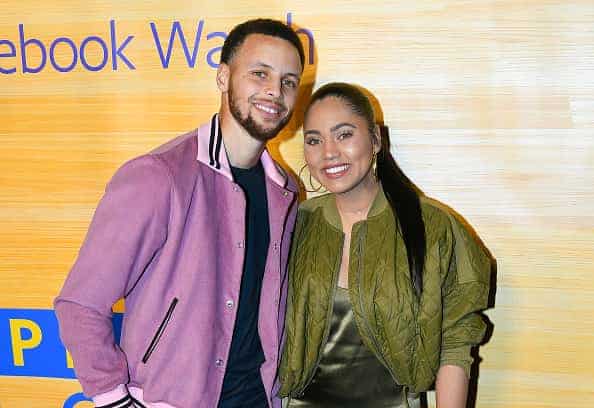 NBA Player Stephen Curry of the Golden State Warriors and Ayesha Curry attend the "Stephen Vs The Game" Facebook Watch Preview a