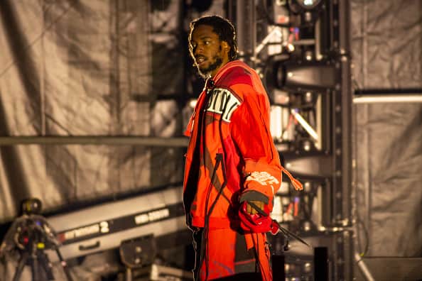 Kendrick Lamar on the first day of the Estereo Picnic music festival in Bogoata