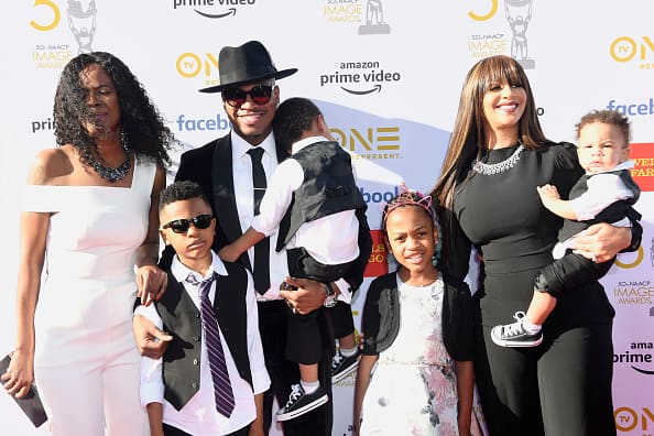 (L-R) Crystal Renay and Ne-Yo attend Von Smith's birthday celebration at 1OAK on June 9