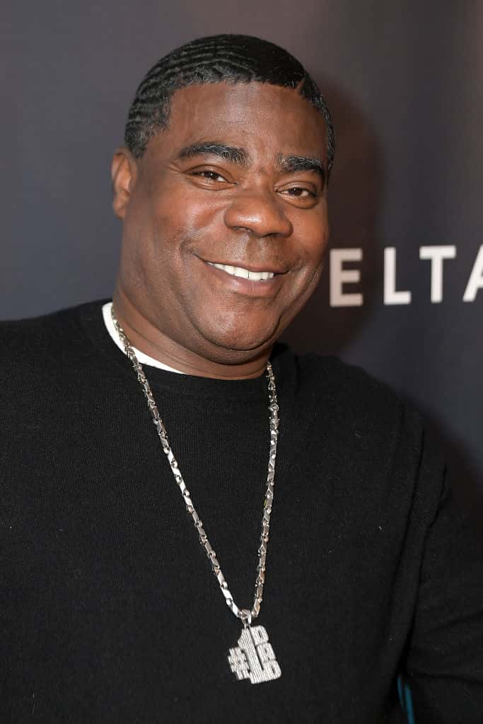 Tracy Morgan wearing a black