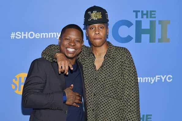 Creator/Executive producer Lena Waithe and actor Jason Mitchell attend Showtime's "The Chi" For Your Consideration at Silver Scr