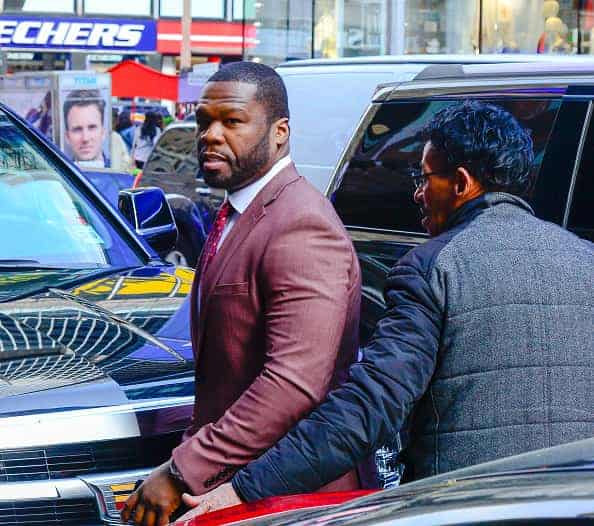 Actor/Rapper 50 Cent is seen outside Good Morning America on May 9