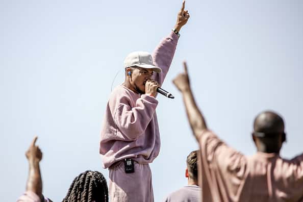 Chance The Rapper performs at Sunday Service during the 2019 Coachella Valley Music And Arts Festival on April 21