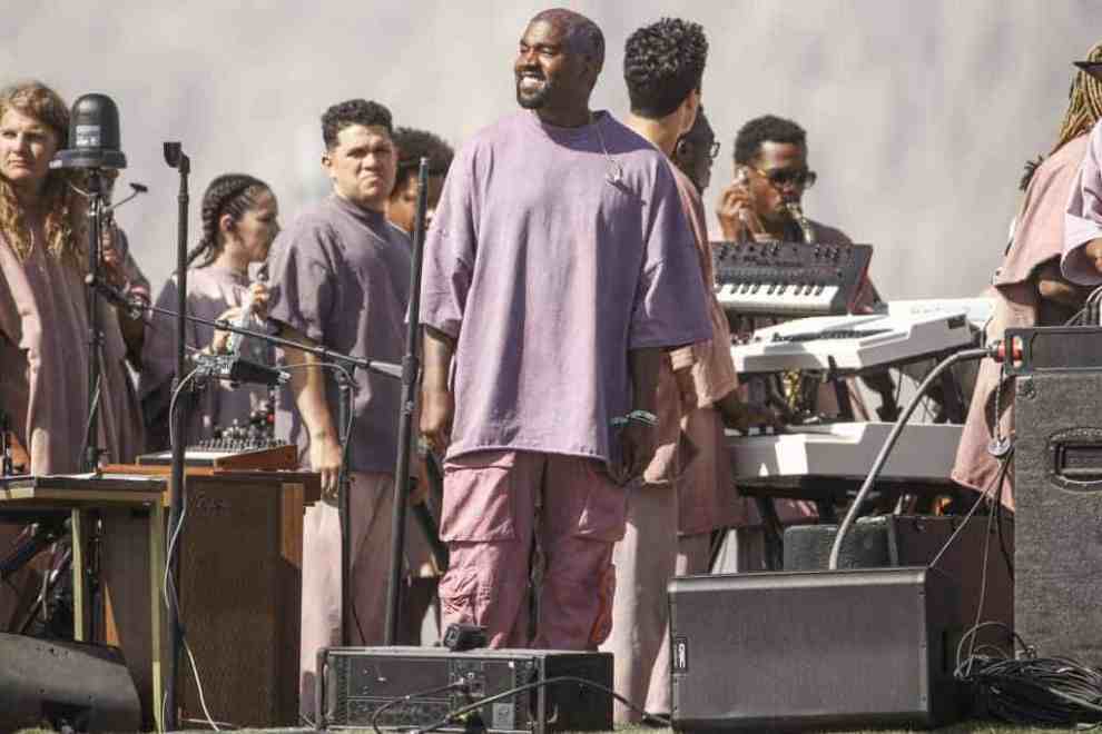 Kanye West at his Sunday Service