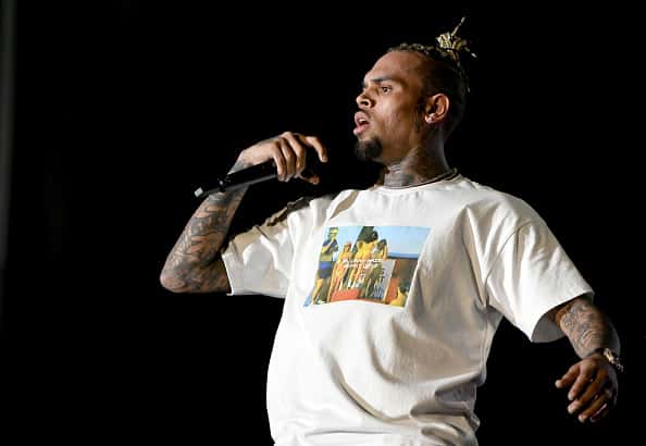 APRIL 28: Chris Brown performs onstage at SOMETHING IN THE WATER - Day 3 on April 28