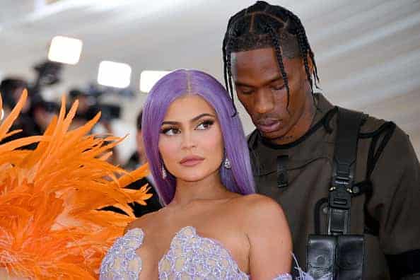 Kylie Jenner (L) and Travis Scott attend The 2019 Met Gala Celebrating Camp: Notes on Fashion at Metropolitan Museum of Art on M