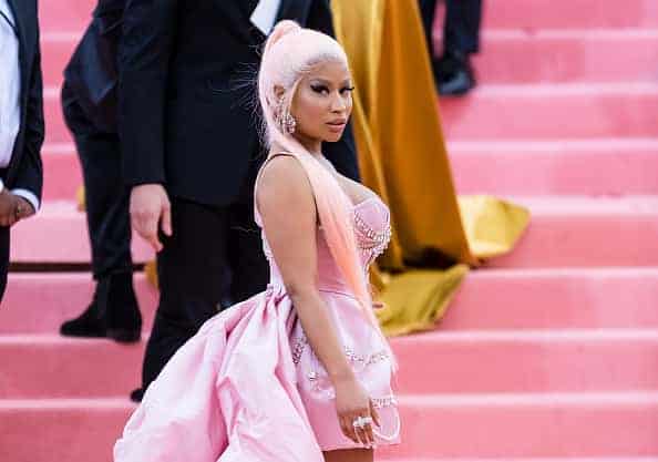 Rapper Nicki Minaj is seen arriving to the 2019 Met Gala Celebrating Camp: Notes on Fashion at The Metropolitan Museum of Art on