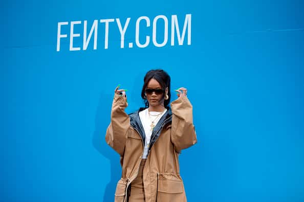 Rihanna attends the Fenty Exclusive Preview on May 23