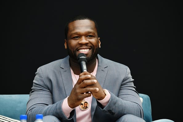 50 Cent speaks onstage at the 'Power' Panel during Starz FYC 2019 — Where Creativity
