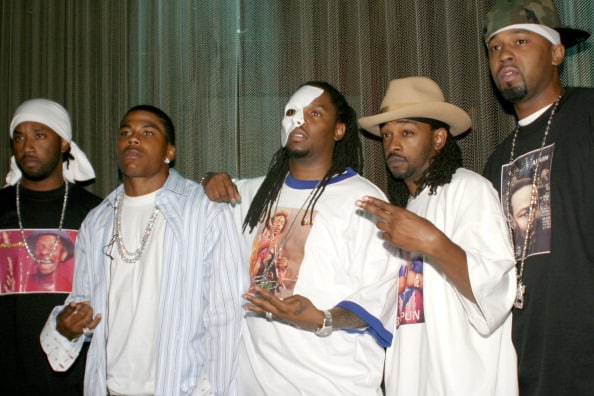 Nelly and The St. Lunatics during 2004 Celebrity Pool Tournament at Slate in New York