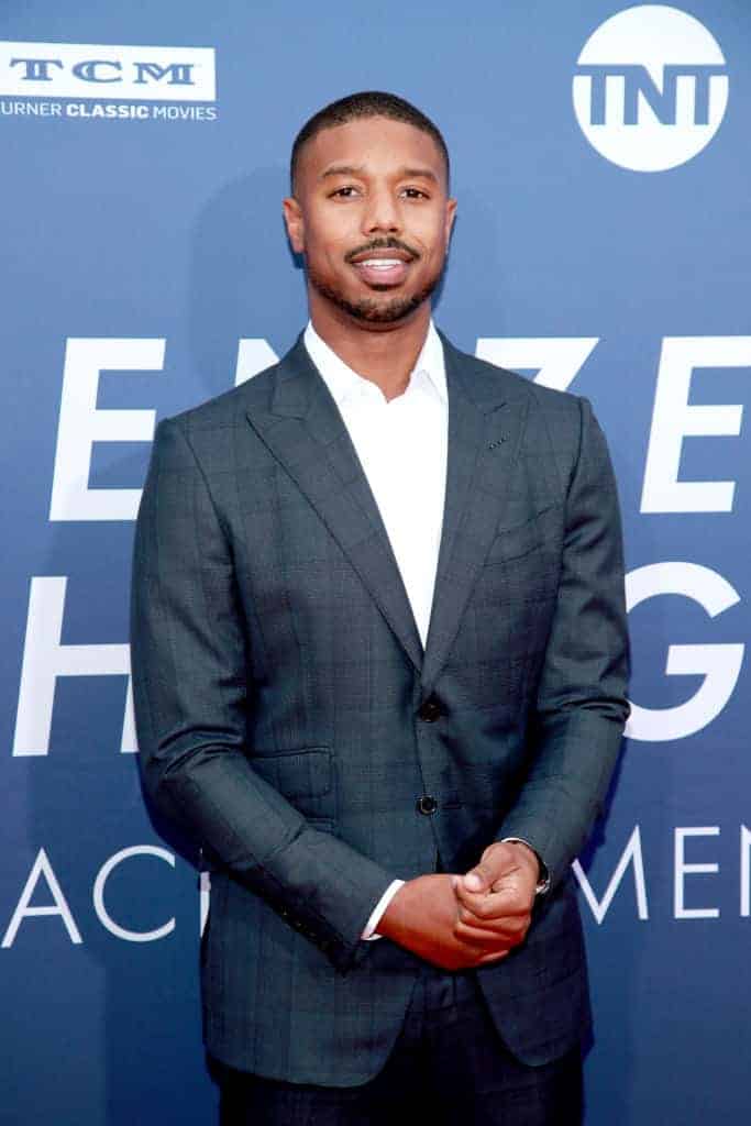 Michael B. Jordan wearing a suit
