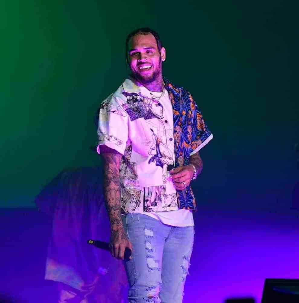 Chris Brown on stage