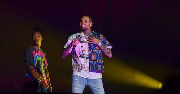 Singer Chris Brown performs at 2019 Tycoon Music Festival at Cellairis Amphitheatre at Lakewood on June 8