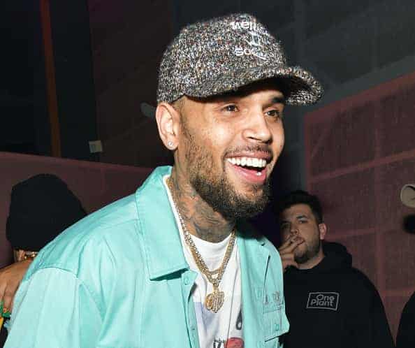 JUNE 19: Chris Brown at his album listening event for "Indigo" at Record Plant Studios on June 19