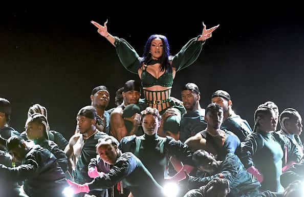 Cardi B performs onstage at the 2019 BET Awards on June 23
