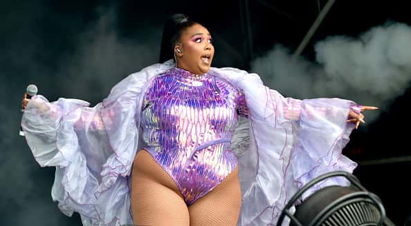 Lizzo performs on The Park Stage during day four of Glastonbury Festival