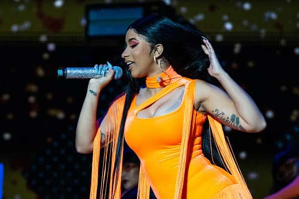 Cardi B performs on stage during Wireless Festival 2019 on July 05