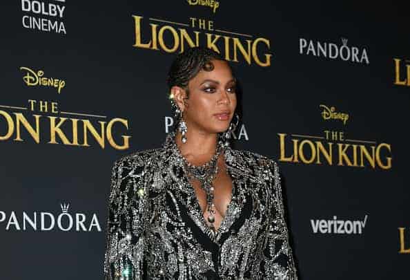 Beyoncé attends the premiere of Disney's "The Lion King" at Dolby Theatre on July 09