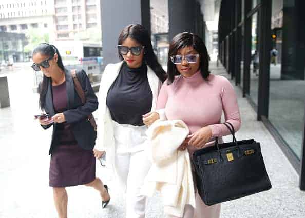 Supporters of singer R. Kelly