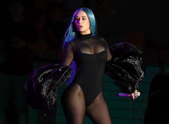 Rapper Iggy Azalea performs during the WNBA All-Star Game 2019 beach concert at the Mandalay Bay Beach at Mandalay Bay Resort and Casino on July 26