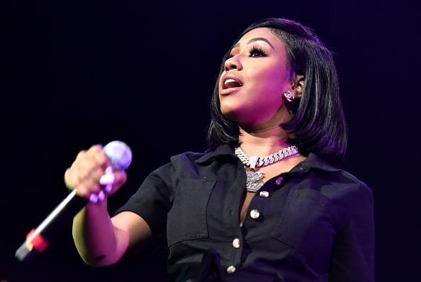 Yung Miami of City Girls performs during 106.1 KMEL's Summer Jam at ORACLE Arena on July 28