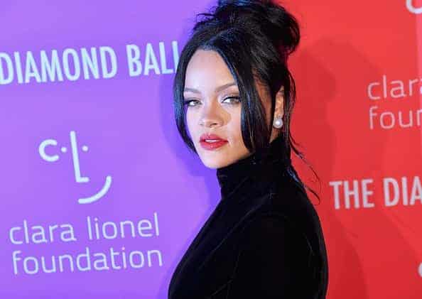 Barbadian singer/actress Rihanna arrives for Rihanna's 5th Annual Diamond Ball Benefitting The Clara Lionel Foundation at Cipria