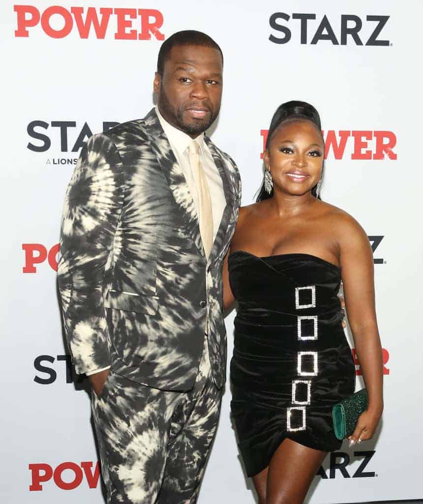 50 Cent and Naturi Naughton standing next to each other
